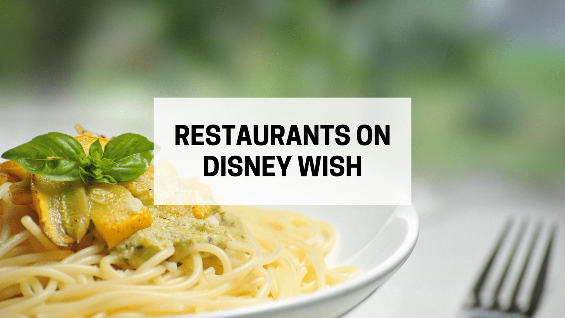 Disney Wish: A Recipe for Adventure